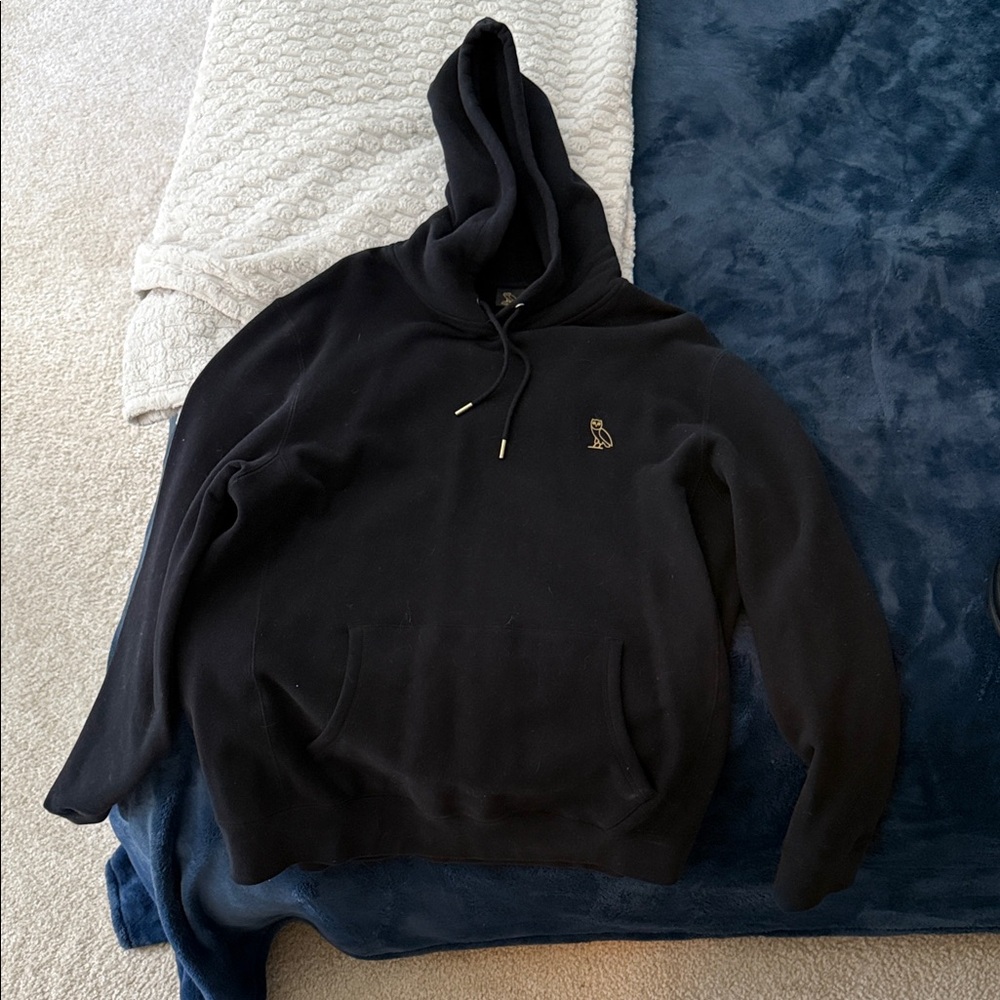 Octobers Very Own (Drake) Black Hoodie with Embroidered Owl Logo